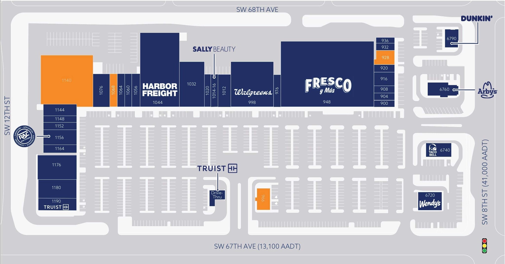 936-1180 SW 67th Ave, Miami, FL for lease Site Plan- Image 1 of 1