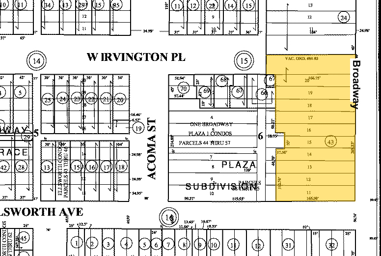 1 Broadway, Denver, CO for lease - Plat Map - Image 2 of 15