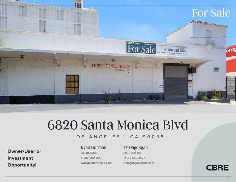 6820-6830 Santa Monica Blvd, Los Angeles, CA à vendre - Photo du bâtiment - Image 1 de 26