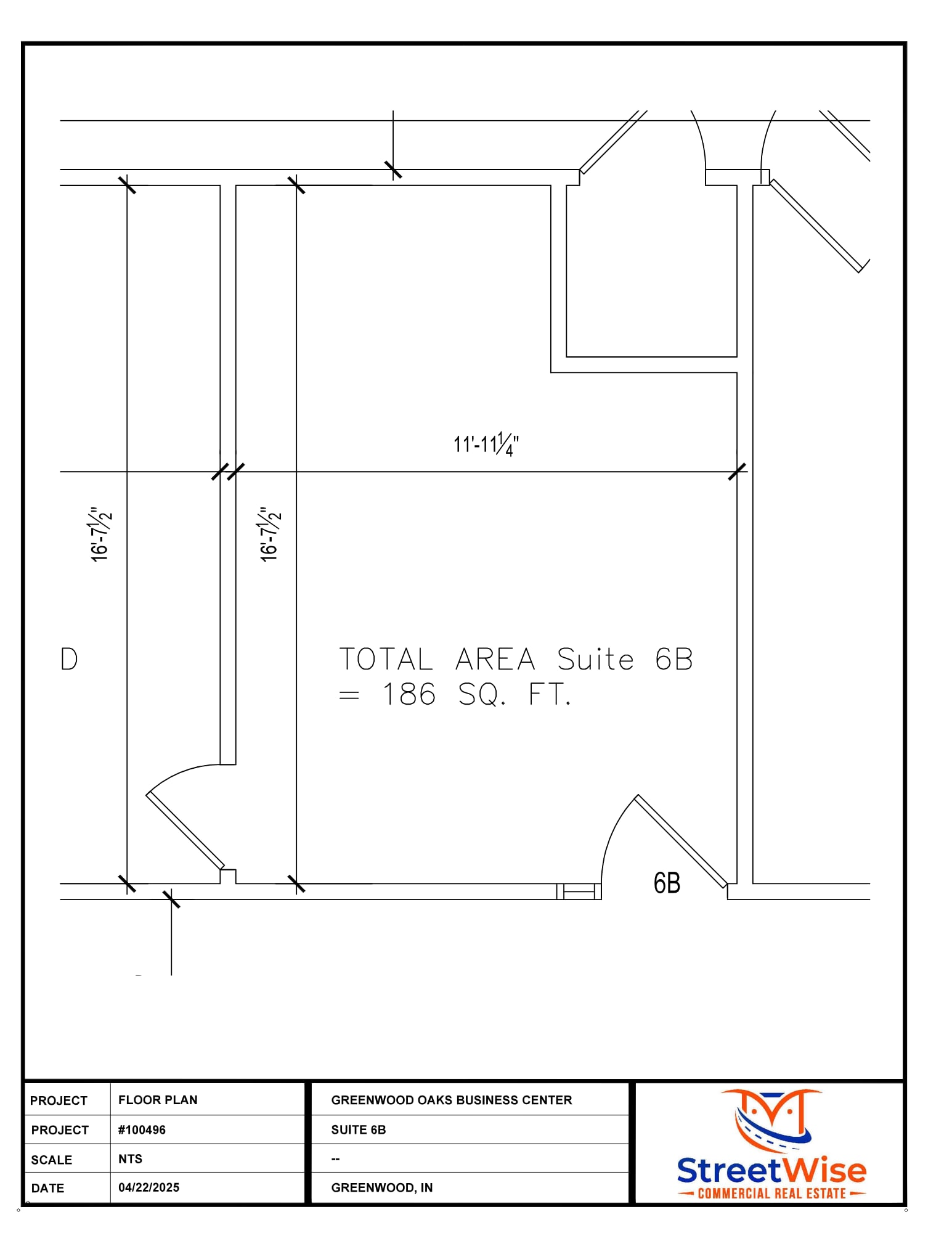 500 S Polk St, Greenwood, IN à louer Plan d’étage- Image 1 de 1
