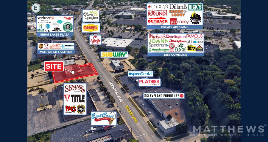 7617-7619 Mentor Ave, Mentor, OH à louer - Photo du bâtiment - Image 2 de 2