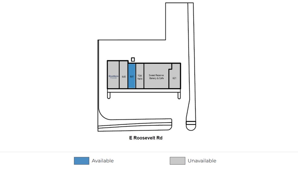 621-649 E Roosevelt Rd, Lombard, IL for lease - Site Plan - Image 2 of 4