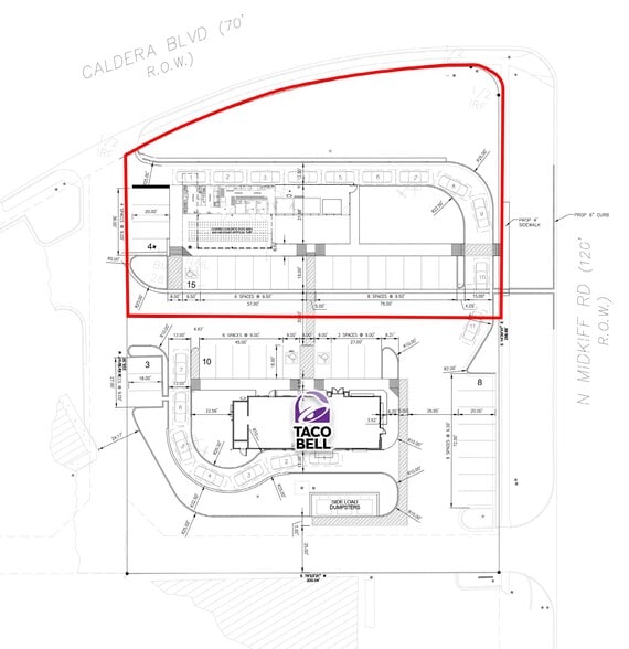 4727 N Midkiff Rd, Midland, TX for lease - Site Plan - Image 2 of 2