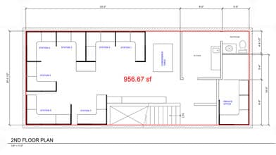8283-8285 La Mesa Blvd, La Mesa, CA à louer Plan d’étage- Image 2 de 2
