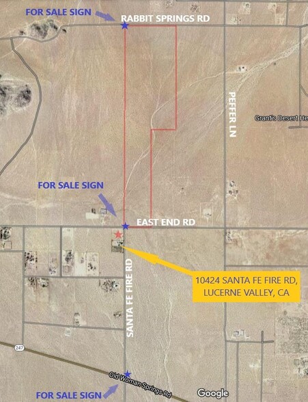 Peyton Pl, Lucerne Valley, CA for sale - Building Photo - Image 2 of 9