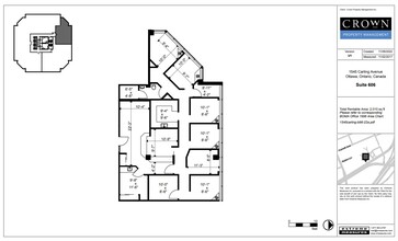 1545 Carling Ave, Ottawa, ON à louer Plan d  tage- Image 1 de 1