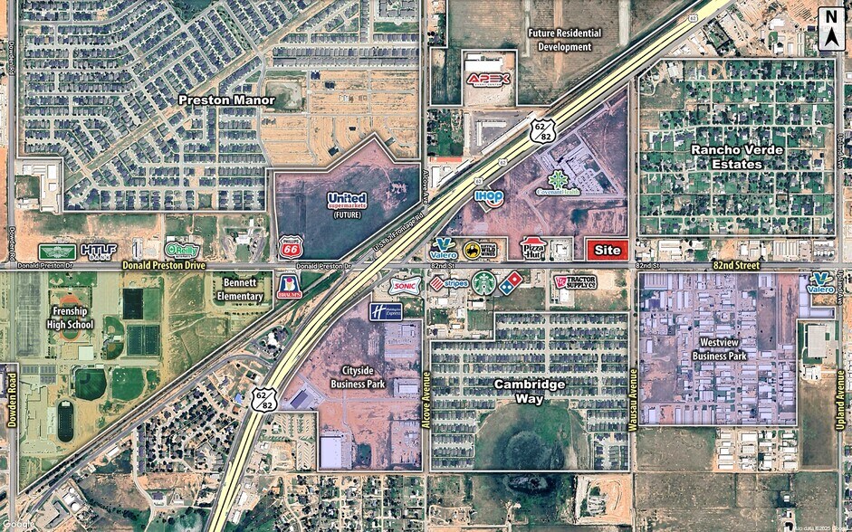 7502 82nd st, Lubbock, TX for sale - Aerial - Image 2 of 2