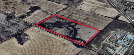 22551 Meridian St NE, Edmonton, AB - AERIAL  map view