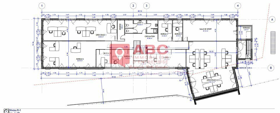 Bureau dans Mauguio à louer - Plan d’étage - Image 3 de 5