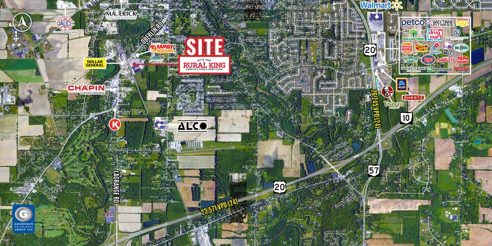 430 Oberlin Rd, Elyria, OH for lease - Aerial - Image 3 of 3