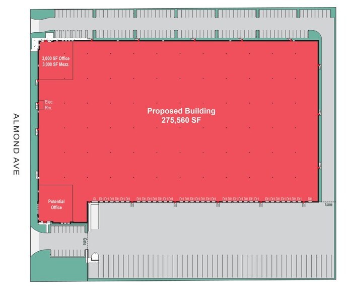 9845 Almond Ave, Fontana, CA à louer - Plan de site - Image 3 de 3