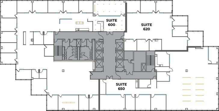 611 Anton Blvd, Costa Mesa, CA à louer Plan d’étage- Image 1 de 1