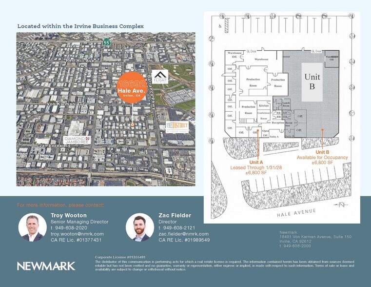 16692 Hale Ave, Irvine, CA à vendre - Plan d’étage - Image 2 de 3