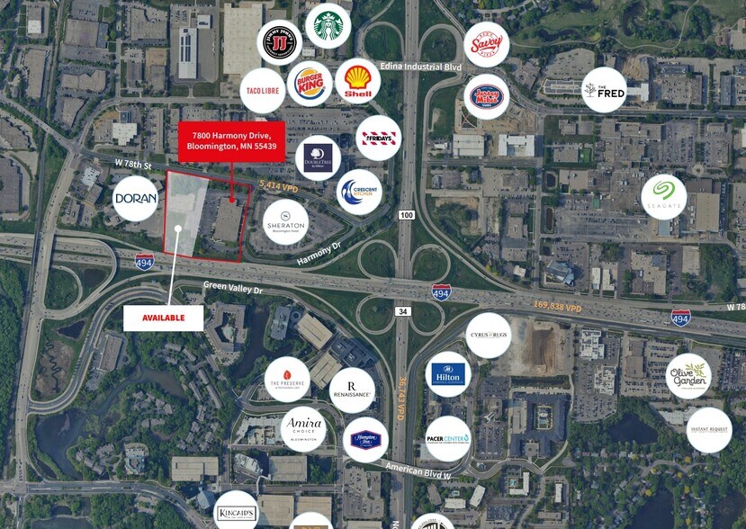 7800 Harmony Dr, Minneapolis, MN à louer - Aérien - Image 2 de 2