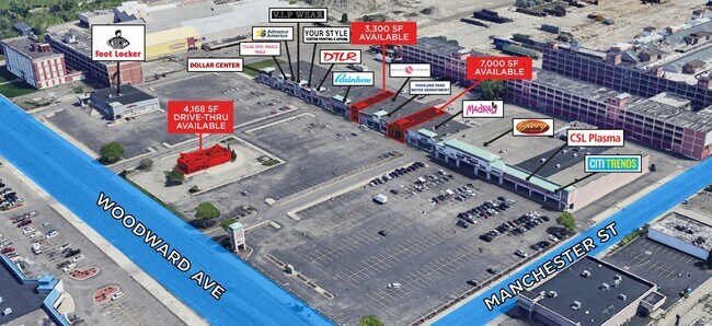 More details for 14004-14134 Woodward Ave, Highland Park, MI - Retail for Lease