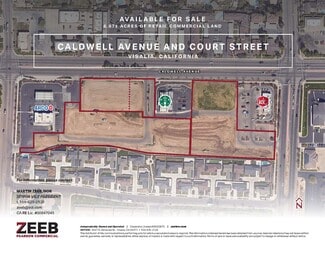 Plus de détails pour West Caldwell Avenue, Visalia, CA - Terrain à vendre