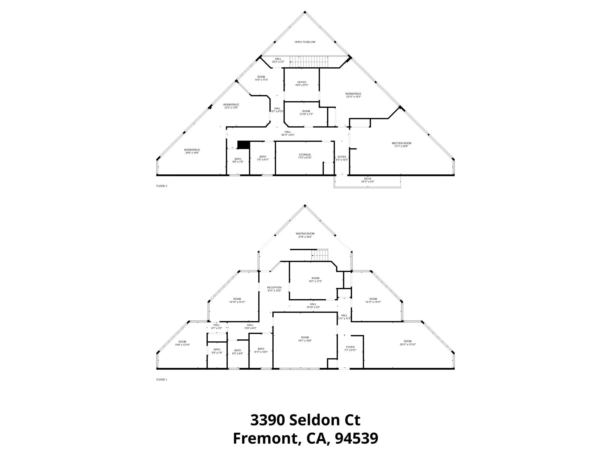 3390 Seldon Ct, Fremont, CA à louer Plan d’étage- Image 1 de 3