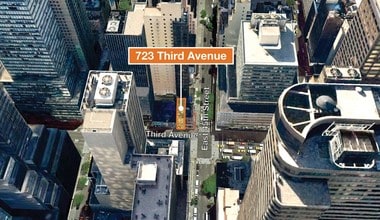 723 Third Ave, New York, NY - Aerial  map view