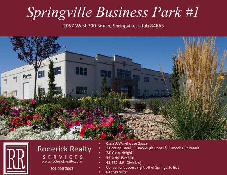 2057 W 700 S, Springville, UT for sale - Building Photo - Image 1 of 1
