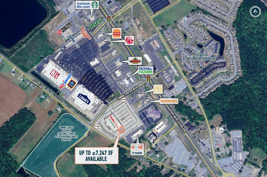 Towne Center Blvd & Dupont blvd, Millsboro, DE à louer - Photo du bâtiment - Image 2 de 5