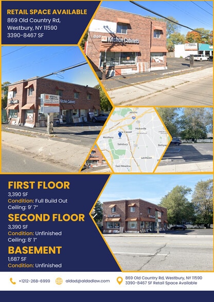 869 Old Country Rd, Westbury, NY à louer - Photo du bâtiment - Image 2 de 8