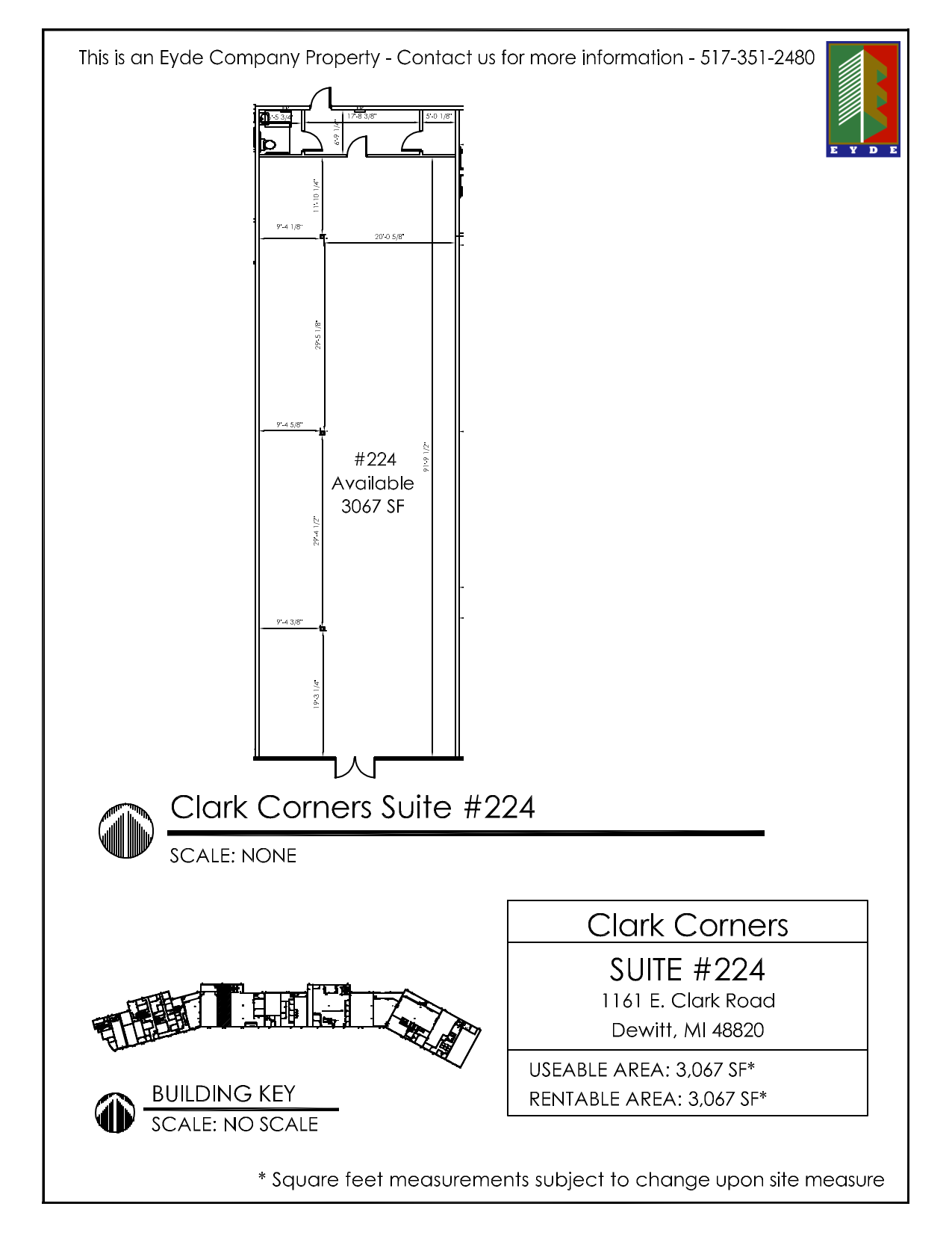 1161 E Clark Rd, Dewitt, MI for lease Floor Plan- Image 1 of 1