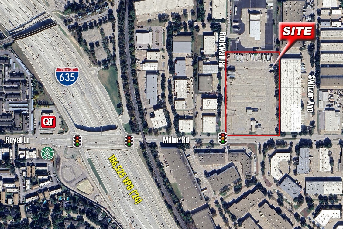 10341 Miller Rd, Dallas, TX for lease Aerial- Image 1 of 4