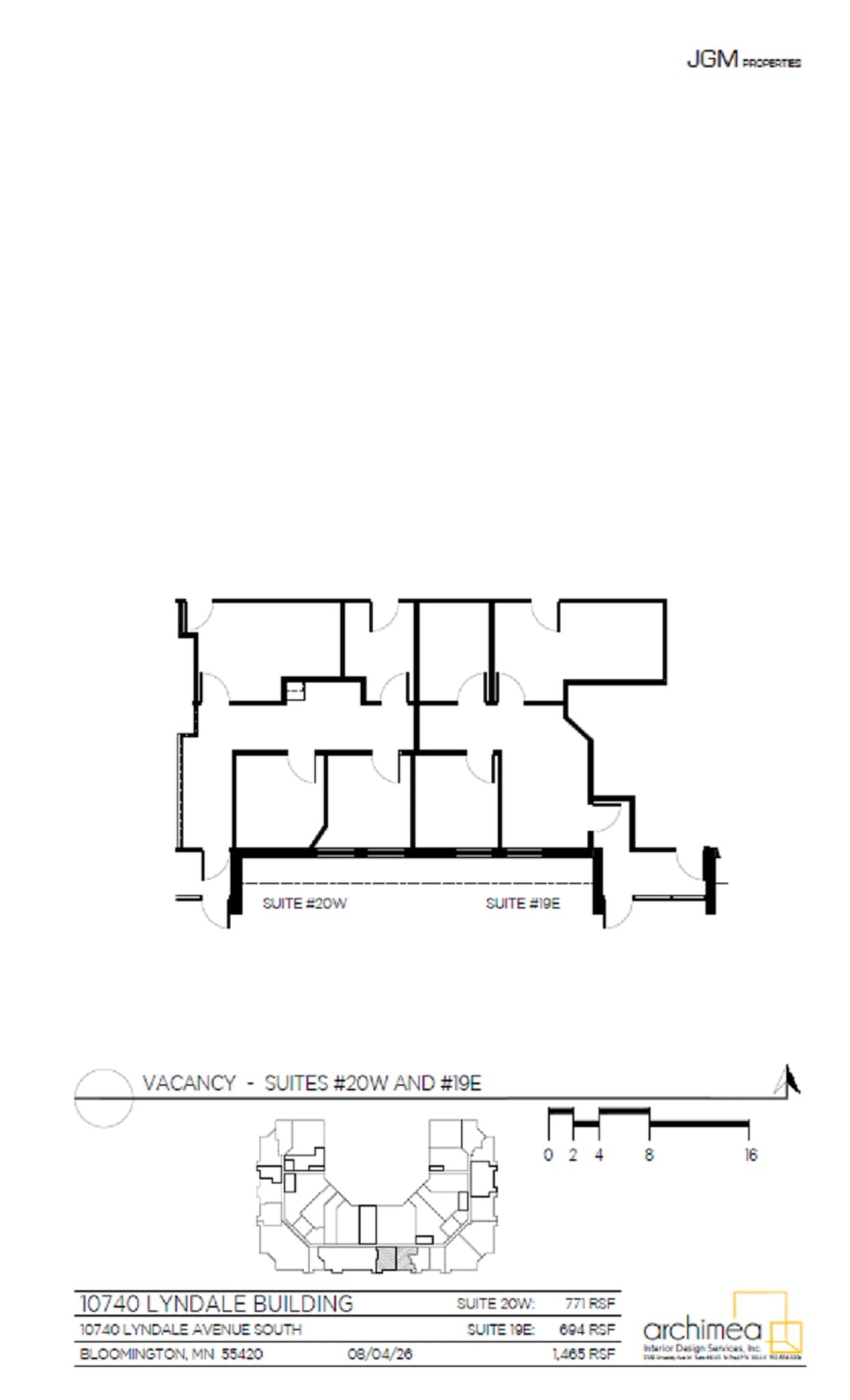 10740 Lyndale Ave S, Bloomington, MN à louer Plan d’étage- Image 1 de 4