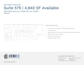 3310 West End Ave, Nashville, TN for lease Site Plan- Image 1 of 1