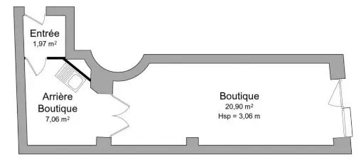 28 Bis Rue Daubenton, Paris à louer - Plan d’étage - Image 2 de 2