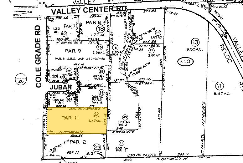 28425 Cole Grade Rd, Valley Center, CA à louer - Plan cadastral - Image 3 de 14