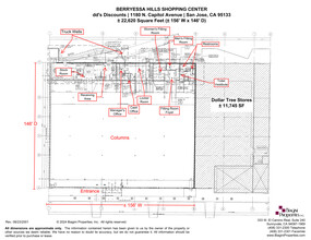 1142-1198 N Capitol Ave, San Jose, CA à louer Plan de site- Image 1 de 1