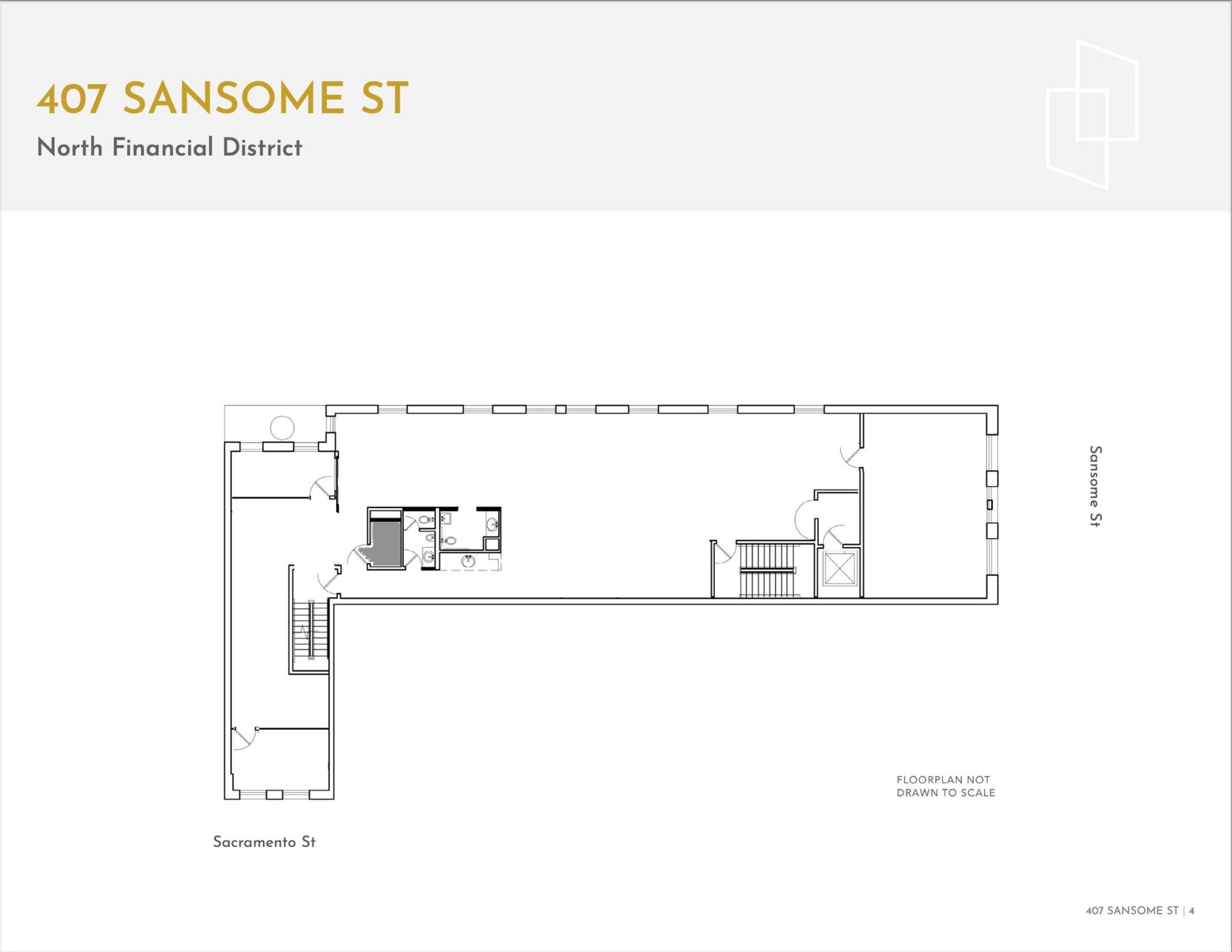 407-411 Sansome St, San Francisco, CA à louer Plan de site- Image 1 de 5