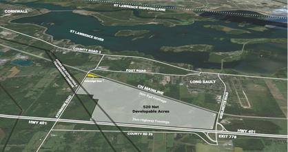 5341 Stormont Rd, Long Sault, ON - AERIAL map view