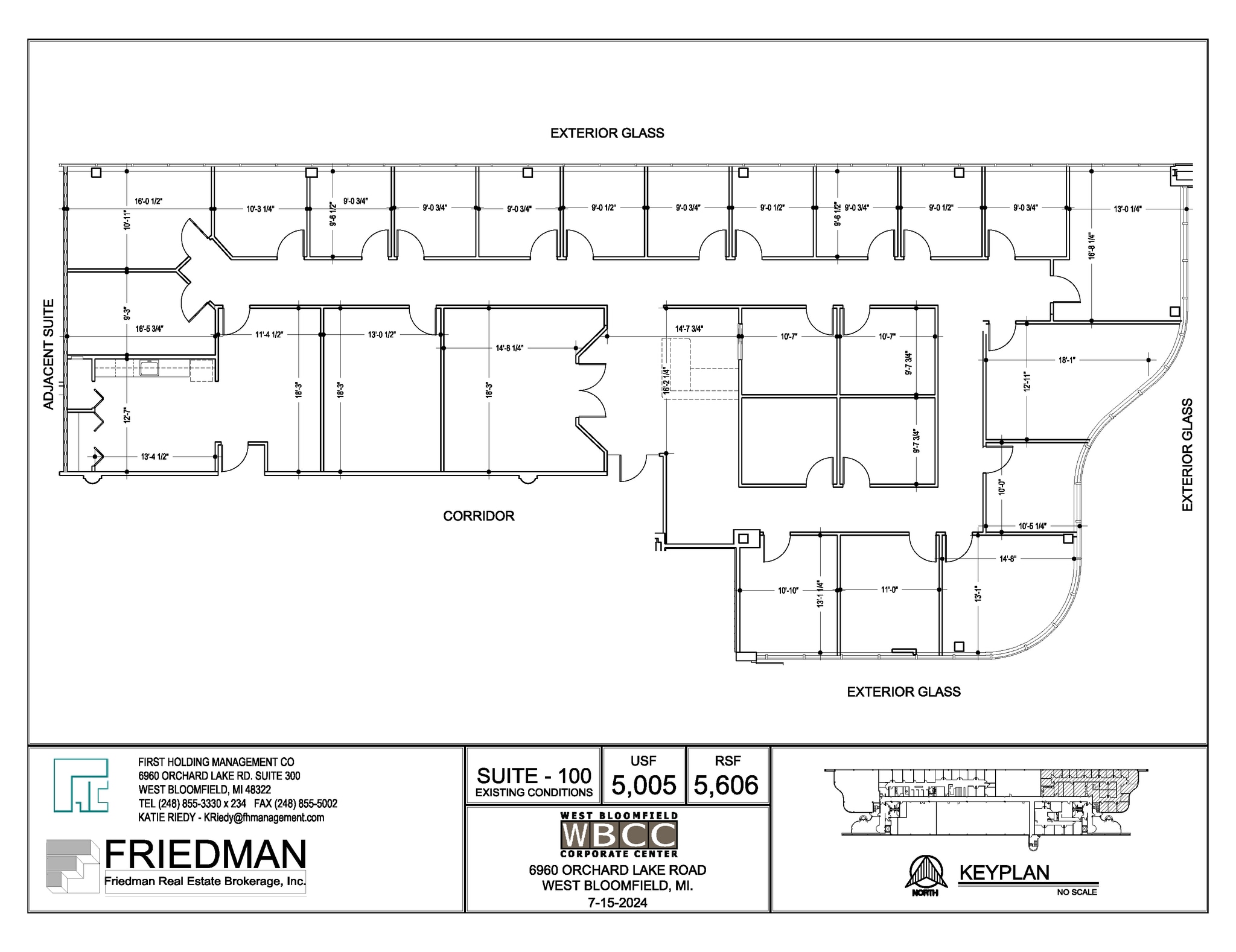 6960 Orchard Lake Rd, West Bloomfield, MI for lease Floor Plan- Image 1 of 2