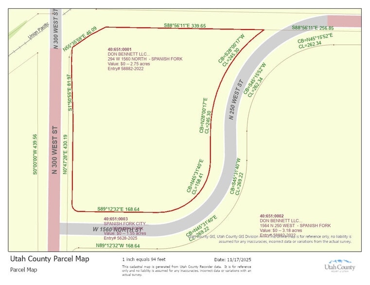 294 1560 North, Spanish Fork, UT à vendre - Plan cadastral - Image 1 de 19