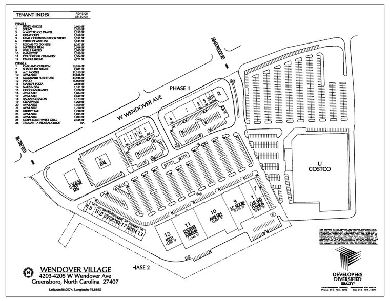4203-4205 W Wendover Ave, Greensboro, NC à louer - Plan de site - Image 3 de 9