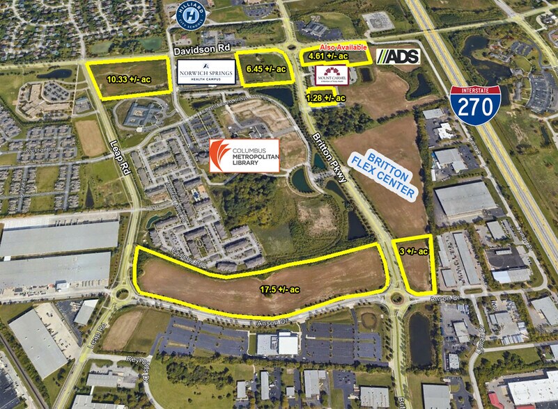 4442 Leap Rd, Hilliard, OH à vendre - Aérien - Image 2 de 3