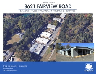Plus de détails pour 8621 Fairview Rd, Charlotte, NC - Industriel à louer