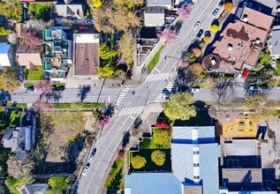 1303 Fairfield Rd, Victoria, BC - AERIAL  map view