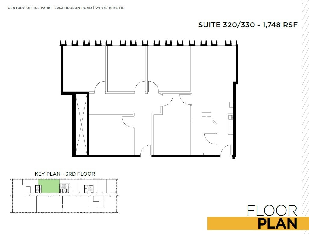 6043 Hudson Rd, Woodbury, MN à louer Plan d’étage- Image 1 de 1