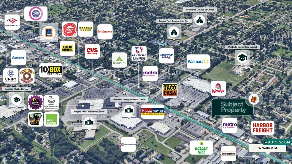 2214 W Walnut St, Rogers, AR for sale - Building Photo - Image 2 of 2