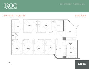 1300 N 12th St, Phoenix, AZ for lease Floor Plan- Image 1 of 1