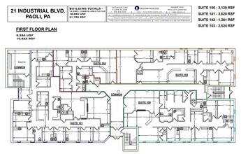 21 Industrial Blvd, Paoli, PA à louer Plan d  tage- Image 1 de 1