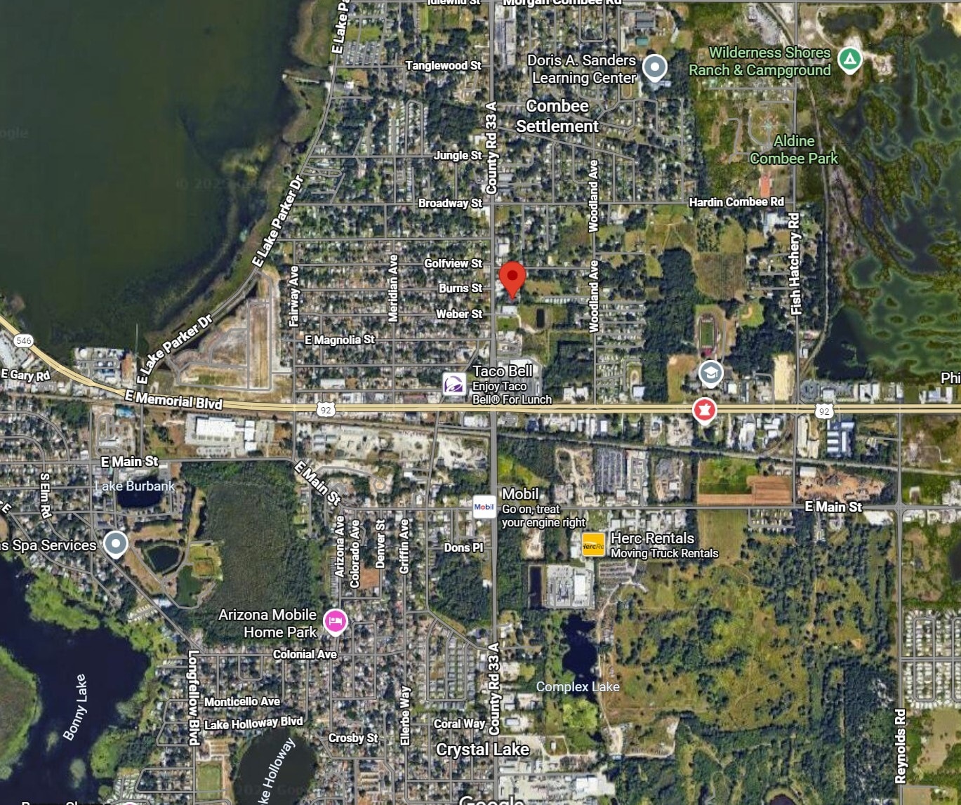 741 N Combee Rd, Lakeland, FL for sale Aerial- Image 1 of 6