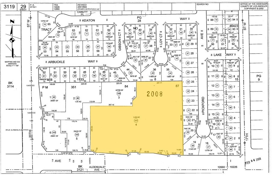 1801-1861 W. Avenue I, Lancaster, CA à louer - Plan cadastral - Image 2 de 3