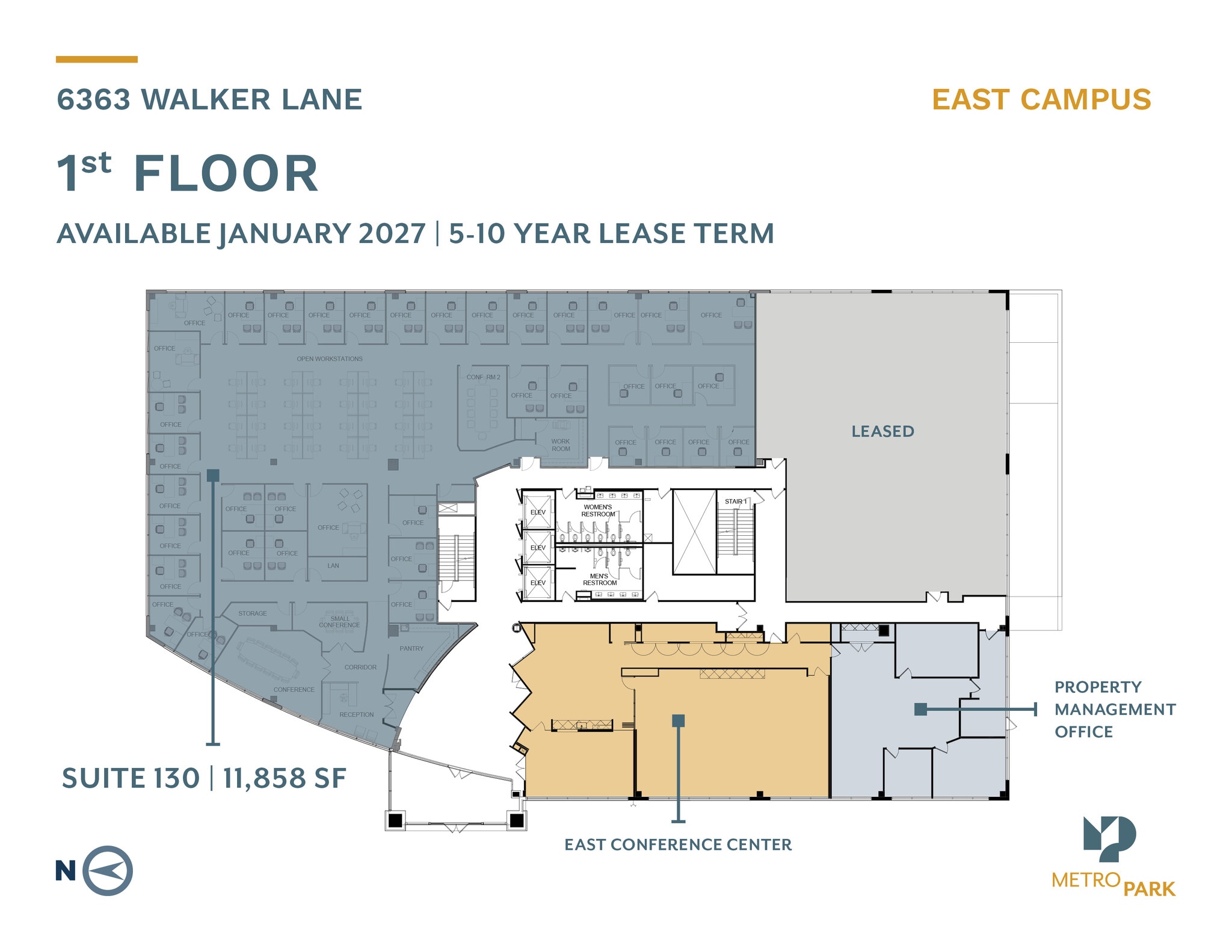 6350 Walker Ln, Alexandria, VA à louer Plan d’étage- Image 1 de 1