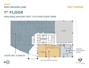 6350 Walker Ln, Alexandria, VA à louer Plan d’étage- Image 1 de 1