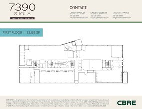 7390 S Iola St, Englewood, CO for lease Floor Plan- Image 1 of 4