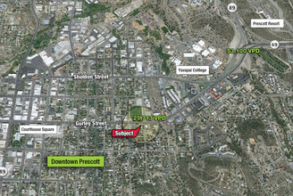 723 E Gurley St, Prescott, AZ - aerial  map view - Image1